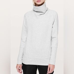 Lululemon High Lines Pullover Heathered Grey Size 6